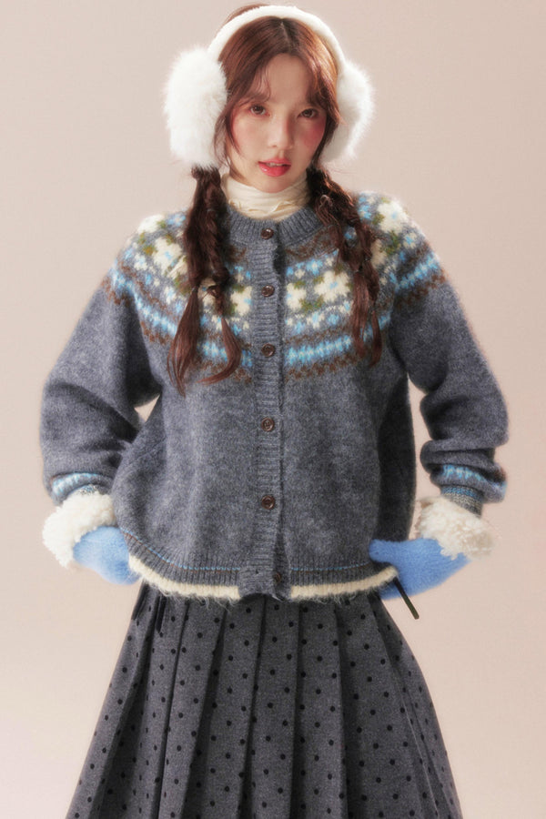 Island Bubble Fair Isle Cardigan