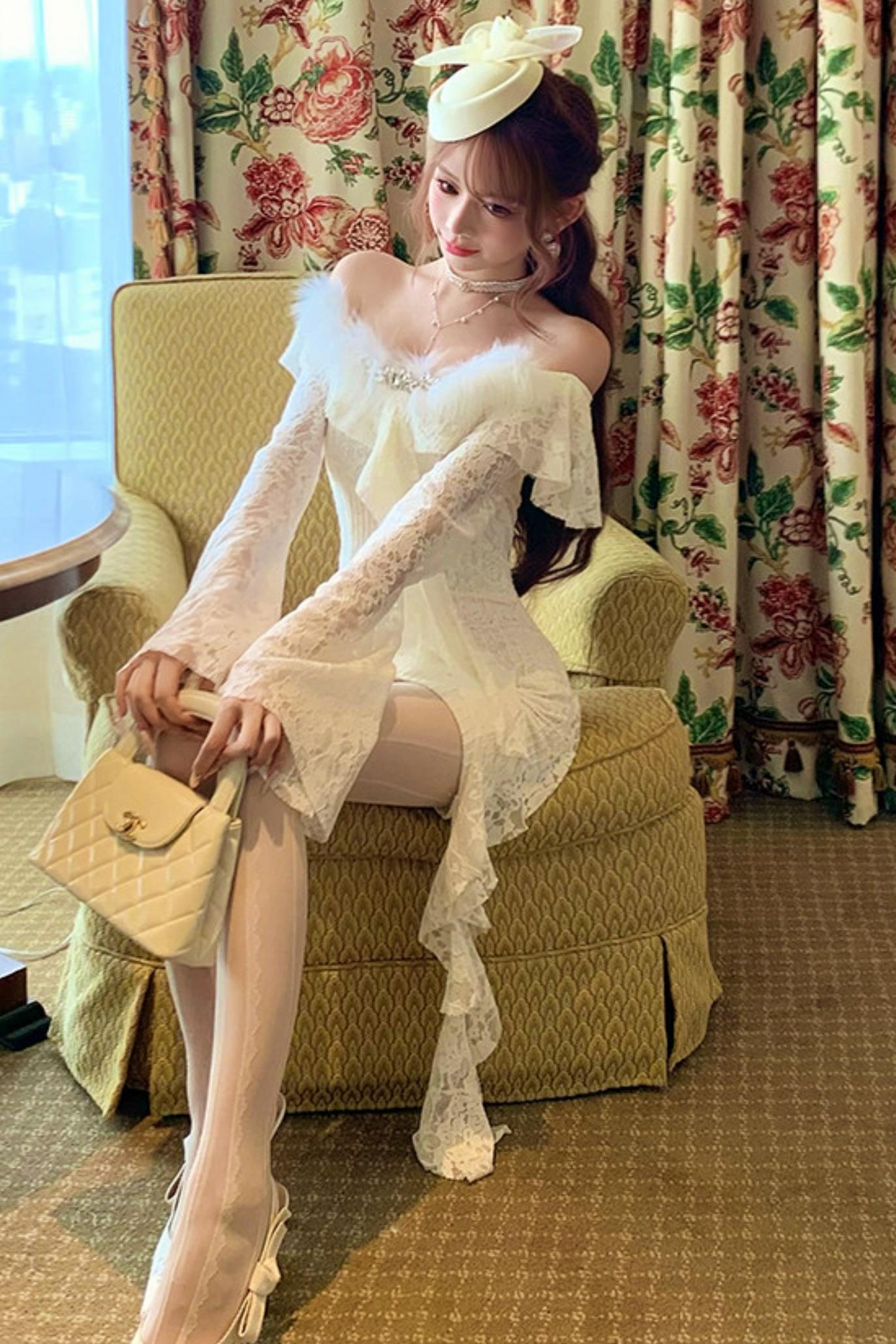 Retro Palace Lace Dress