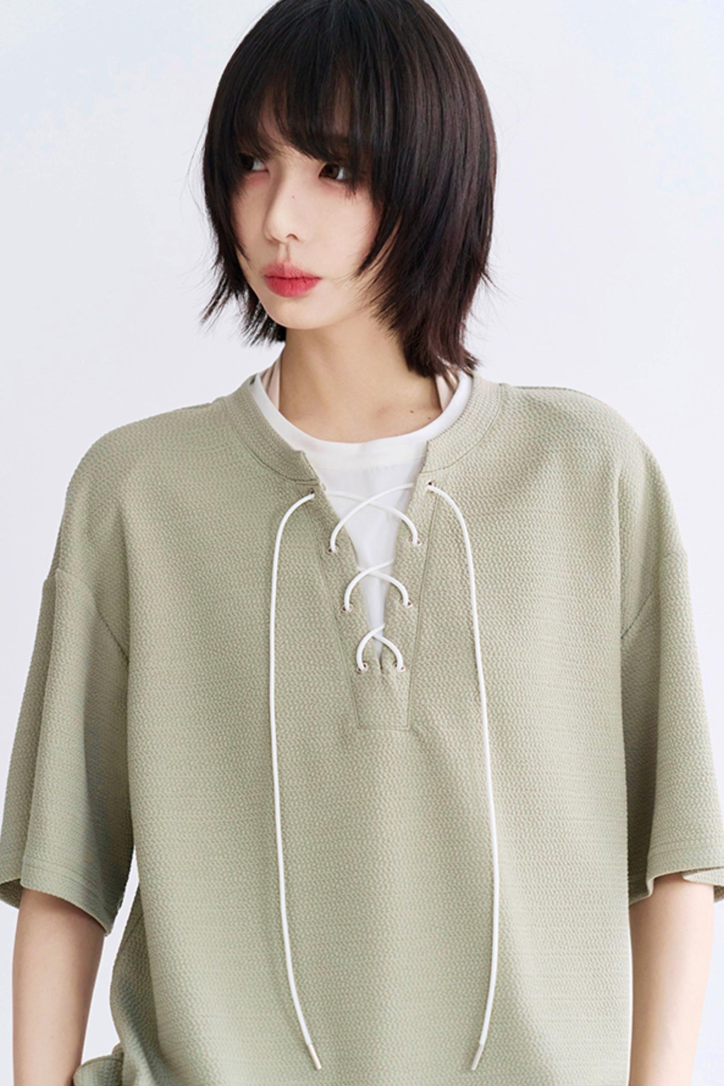 Gravity Faux Two Piece Contrast T-Shirt