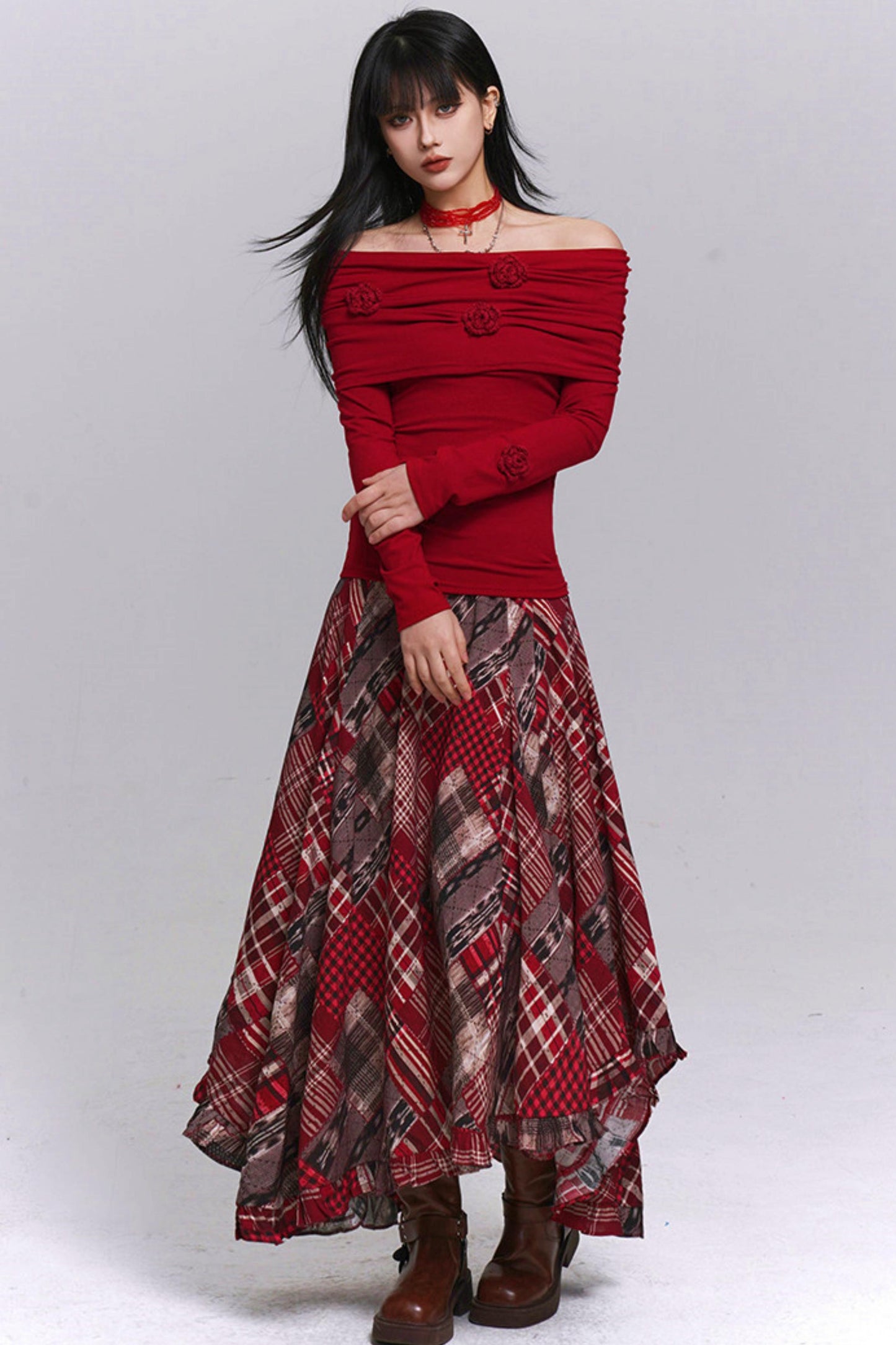 Slim Off-the-shoulder Tops