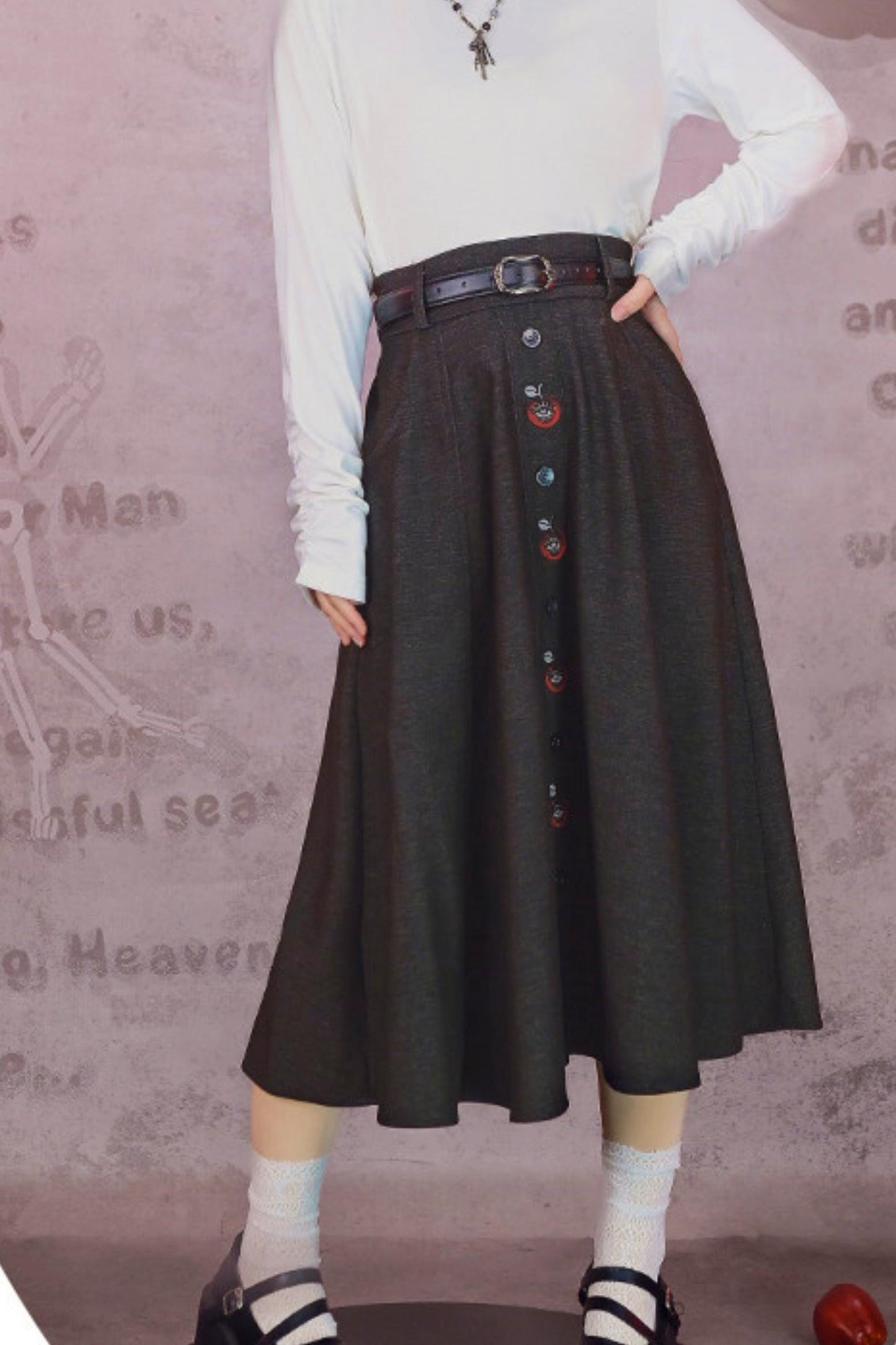 Eden Garden Embroidered Skirt