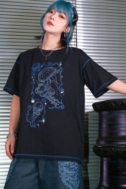 Blue Realm Jellyfish Cotton Top