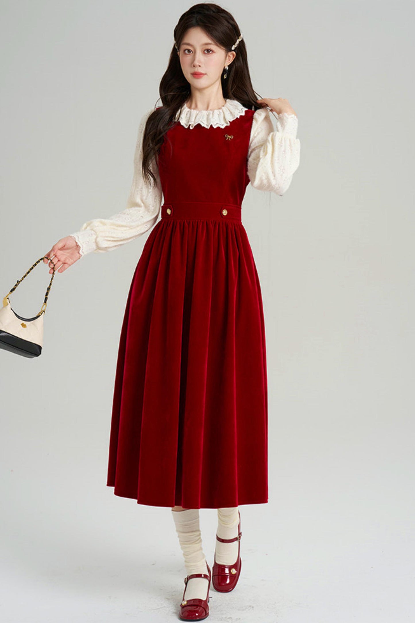 Elegant Winter Vest Dress + Top