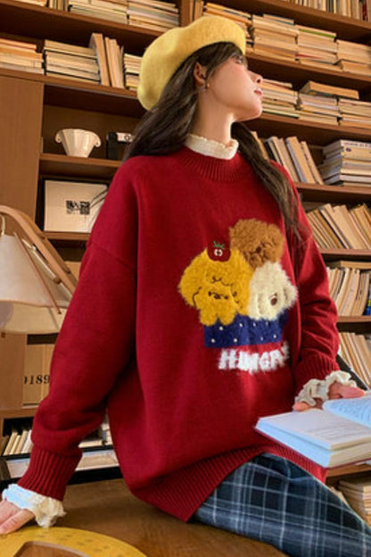 キュートパピーニットセーター