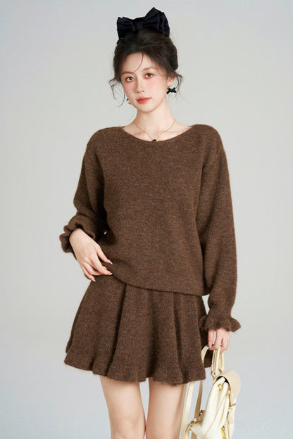 フレンチカジュアルトップス＋フレアスカート