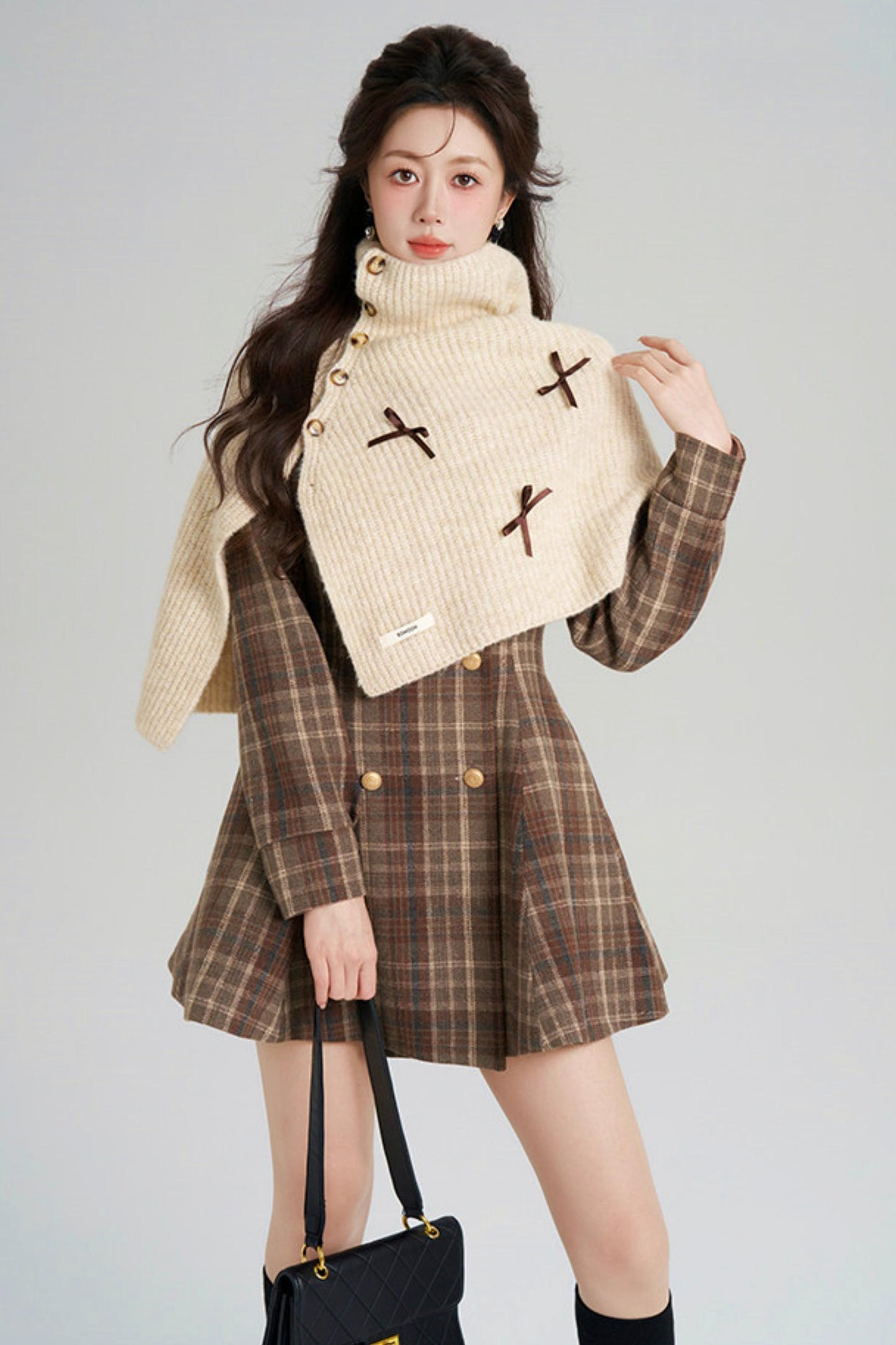 Plaid Sweet Retro Coat