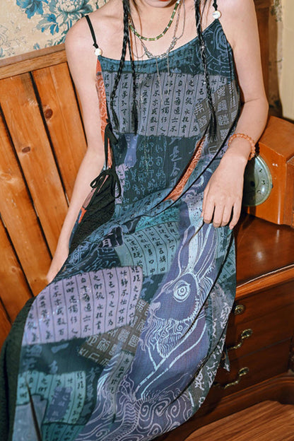Dekadentes chinesisches transparentes Kleid
