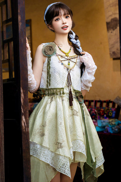 スウィートリゾートスタイルロリータサンドレスセット