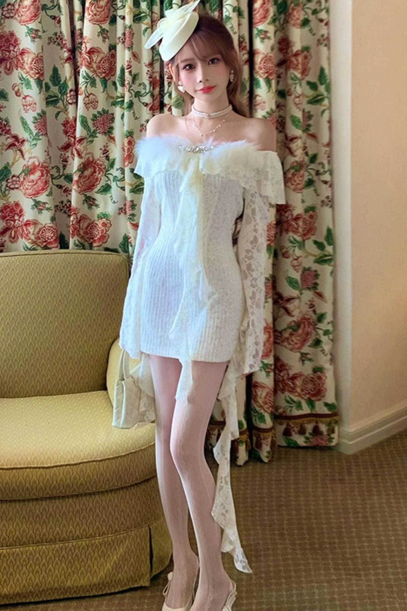 Retro Palace Lace Dress