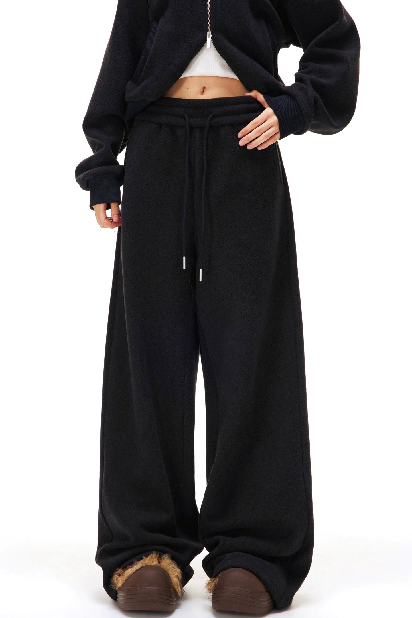 Fleece Zipper Jacket + Pants