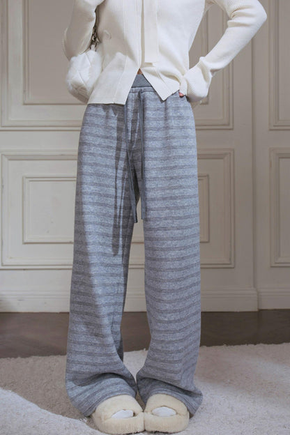 Striped Loose Knit Pants