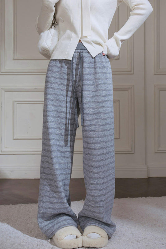 Striped Loose Knit Pants