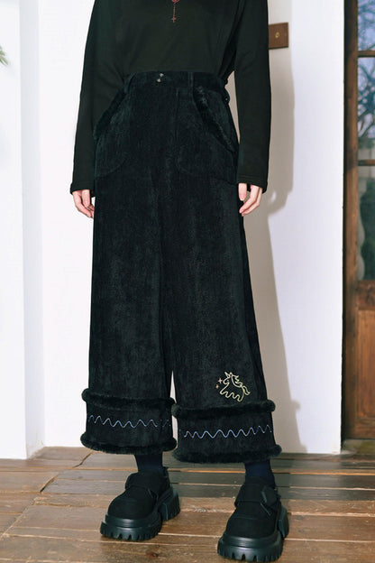 モードエンブロイダードシェニールパンツ