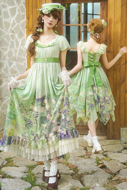 クラシックシフォンローズドレスセットアップ