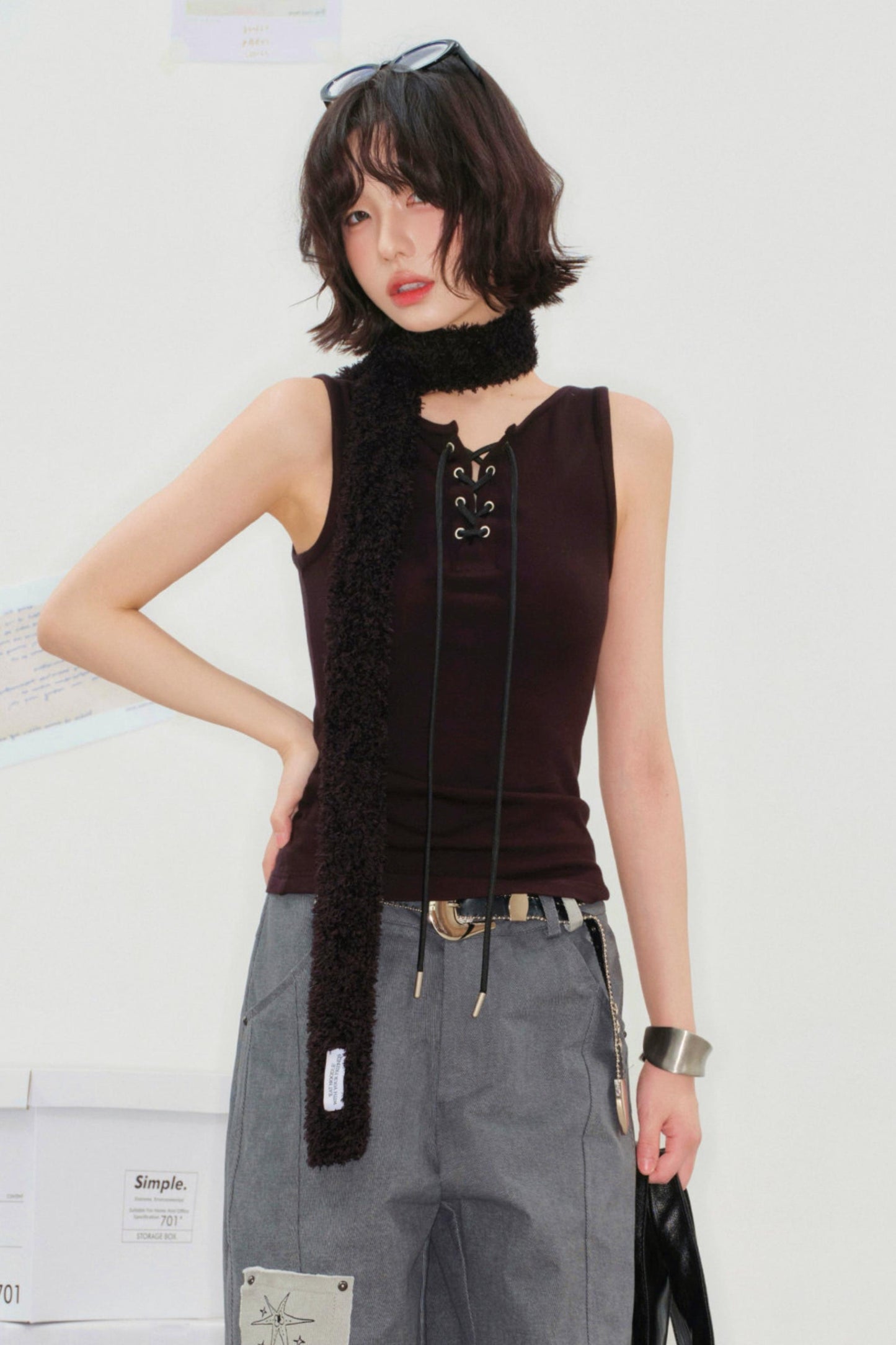 Reverse Slim Fit Tank Top