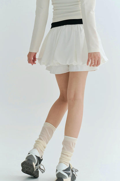 Blossom Embroidery Pants Skirt