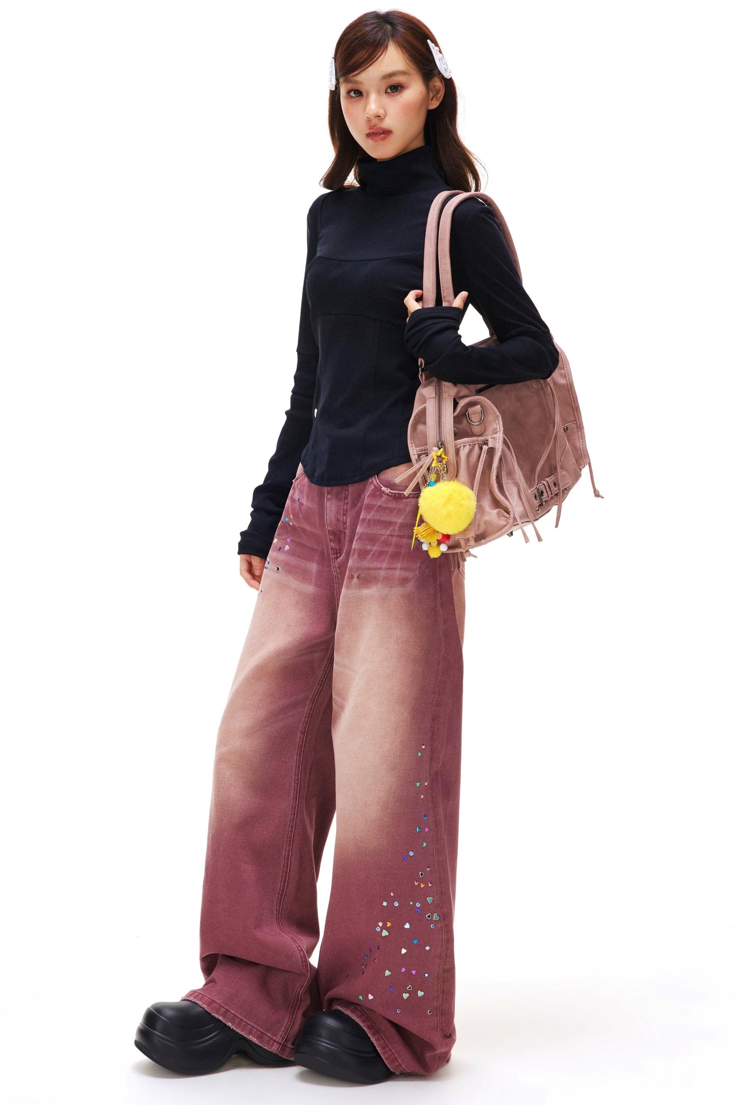 Slim Basic Turtleneck Top