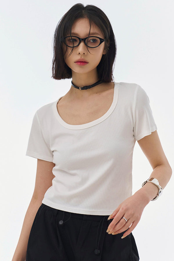 Slim Fit U-Neck T-Shirt