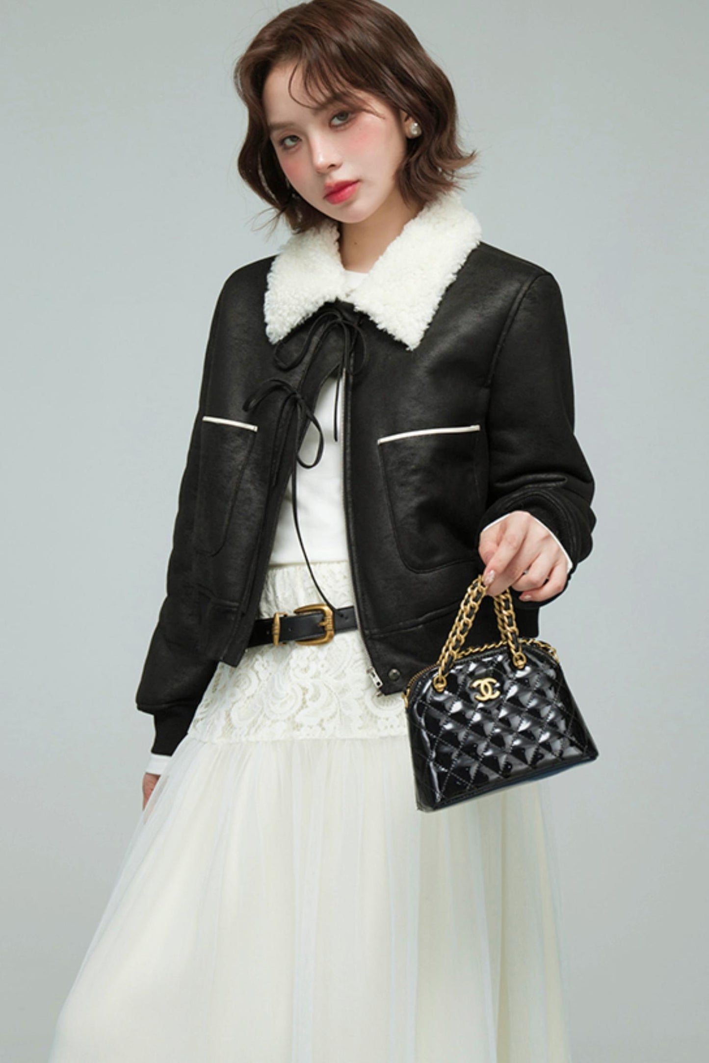 ムーンライトレースプリーツスカート　