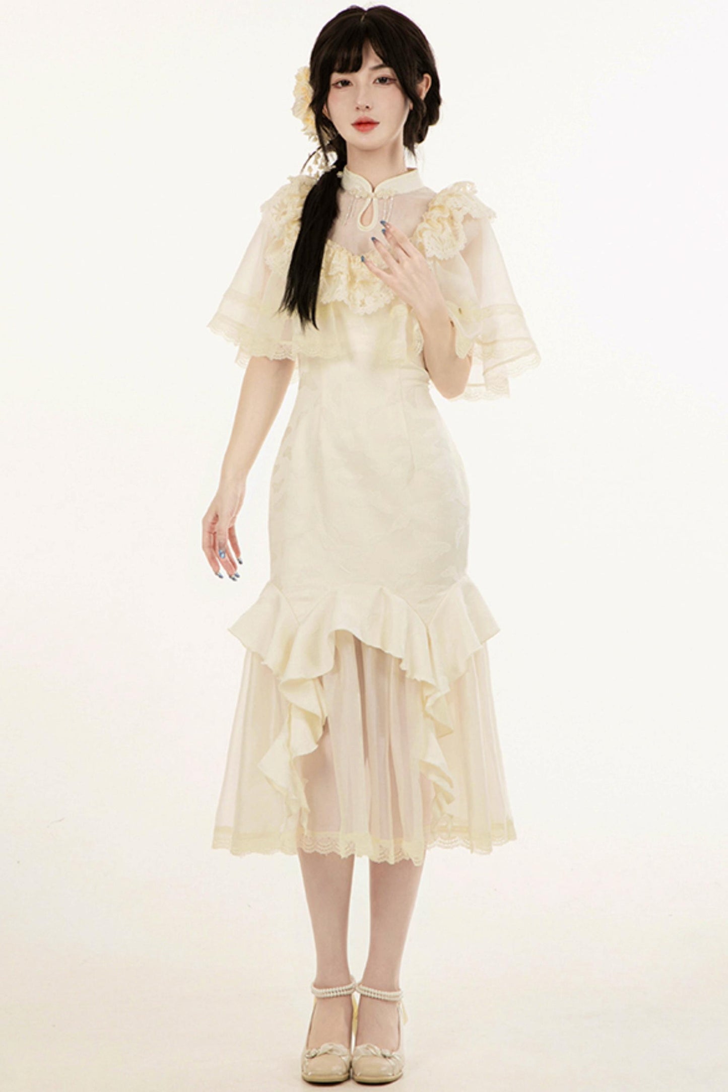 【予約商品】エレガントフィッシュテールロリータドレスセットアップ