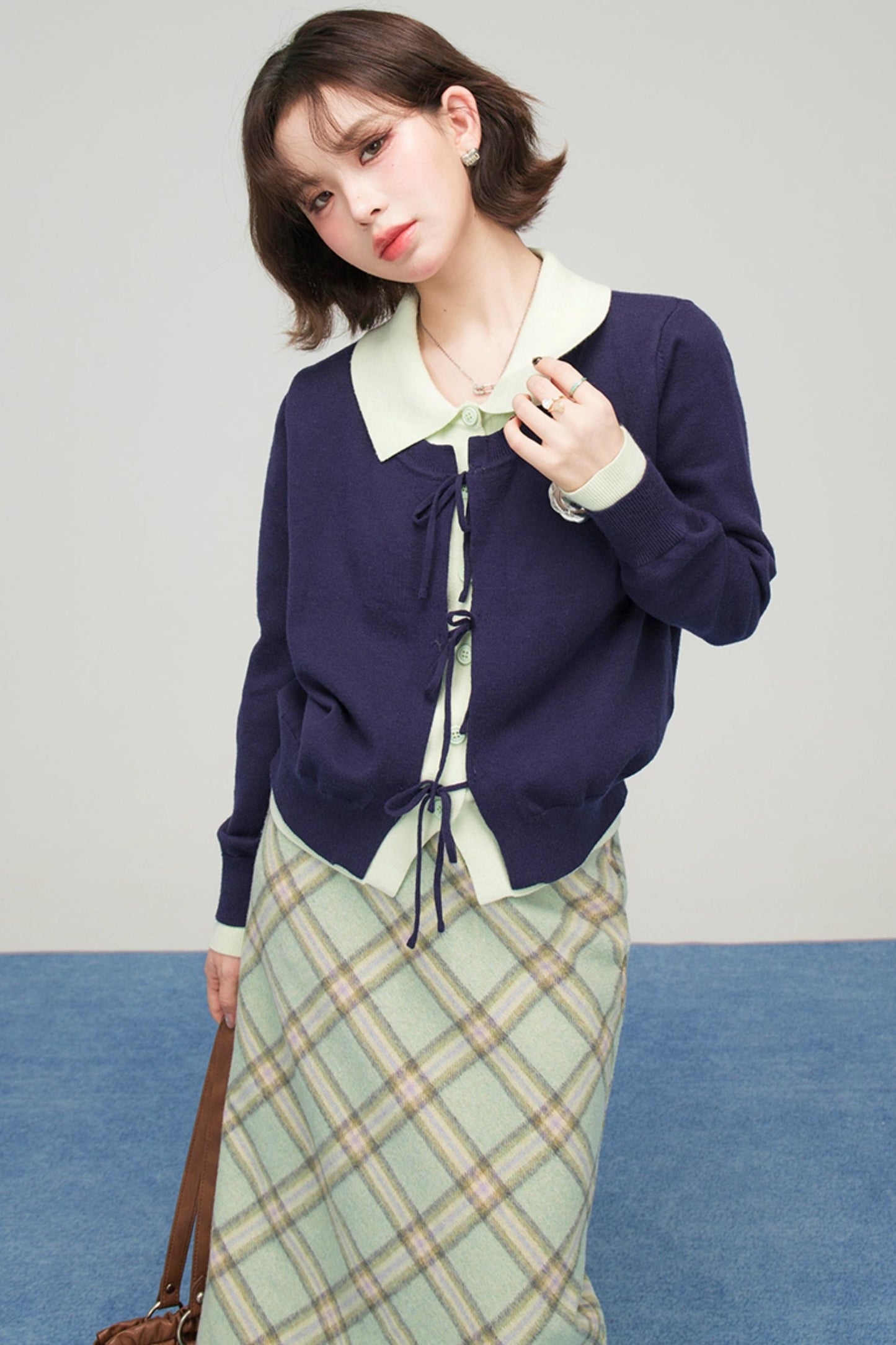 ビンテージプリントバイアスカットスカート