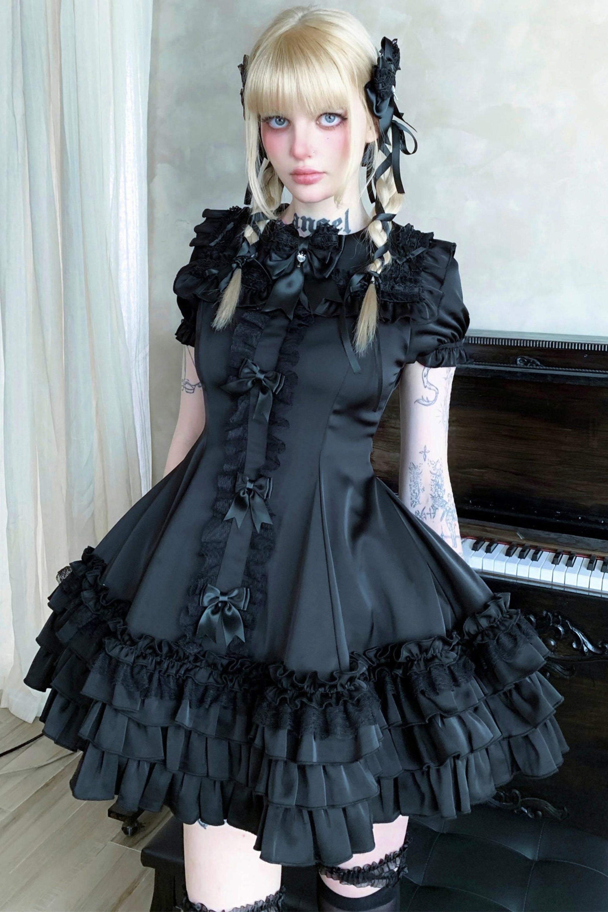 Satin Gothic Witch Dress – Belchic