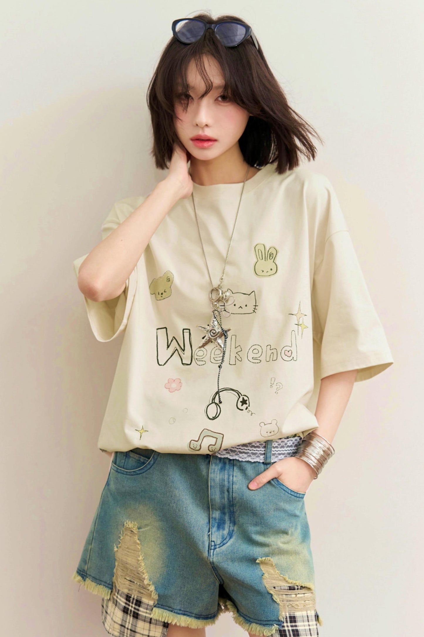 Cute Pet Paradise Loose Top
