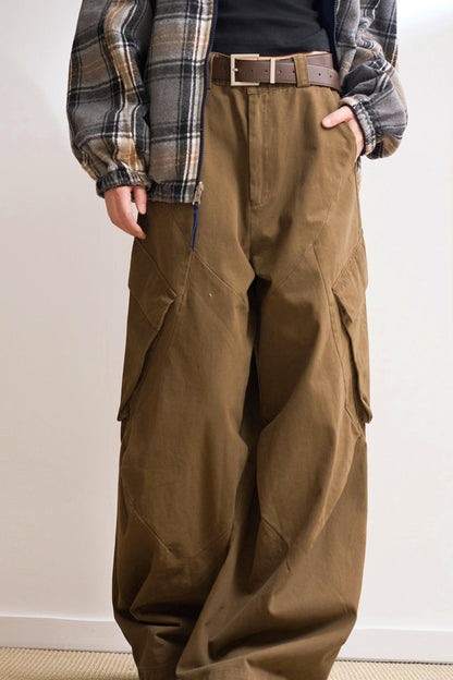 ラージポケットカーゴストレートレッグパンツ
