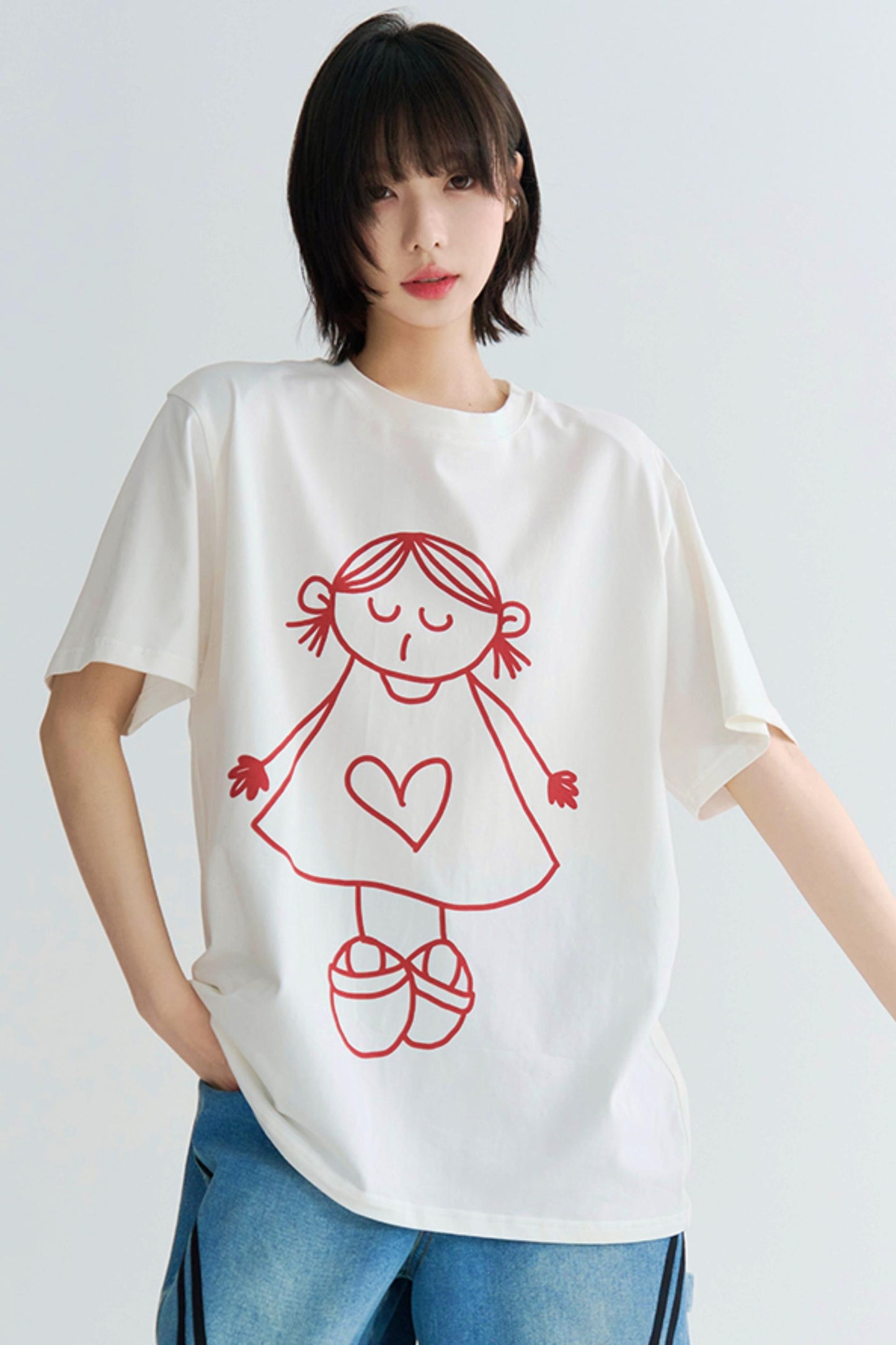 Cute Print Couple Tee Shirts