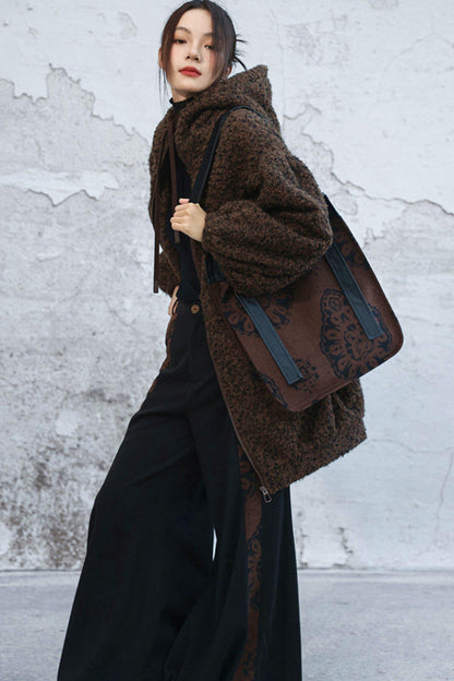 Popcorn lantern sleeve jacket