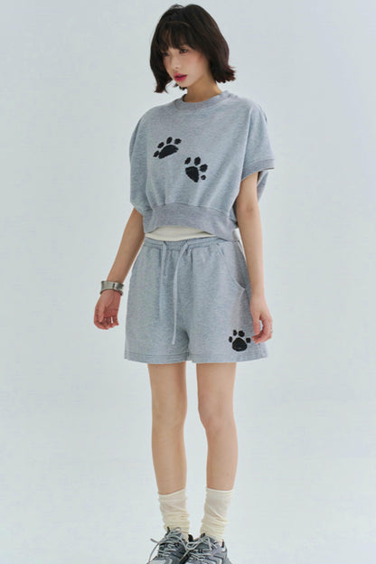 Gravity Mark Crop Top + Shorts