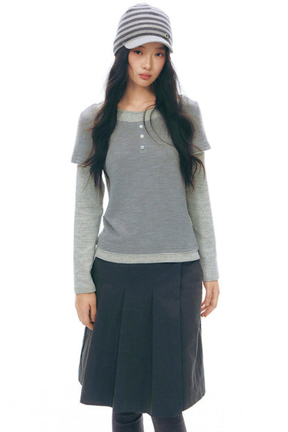 ボーダーニットキャップ