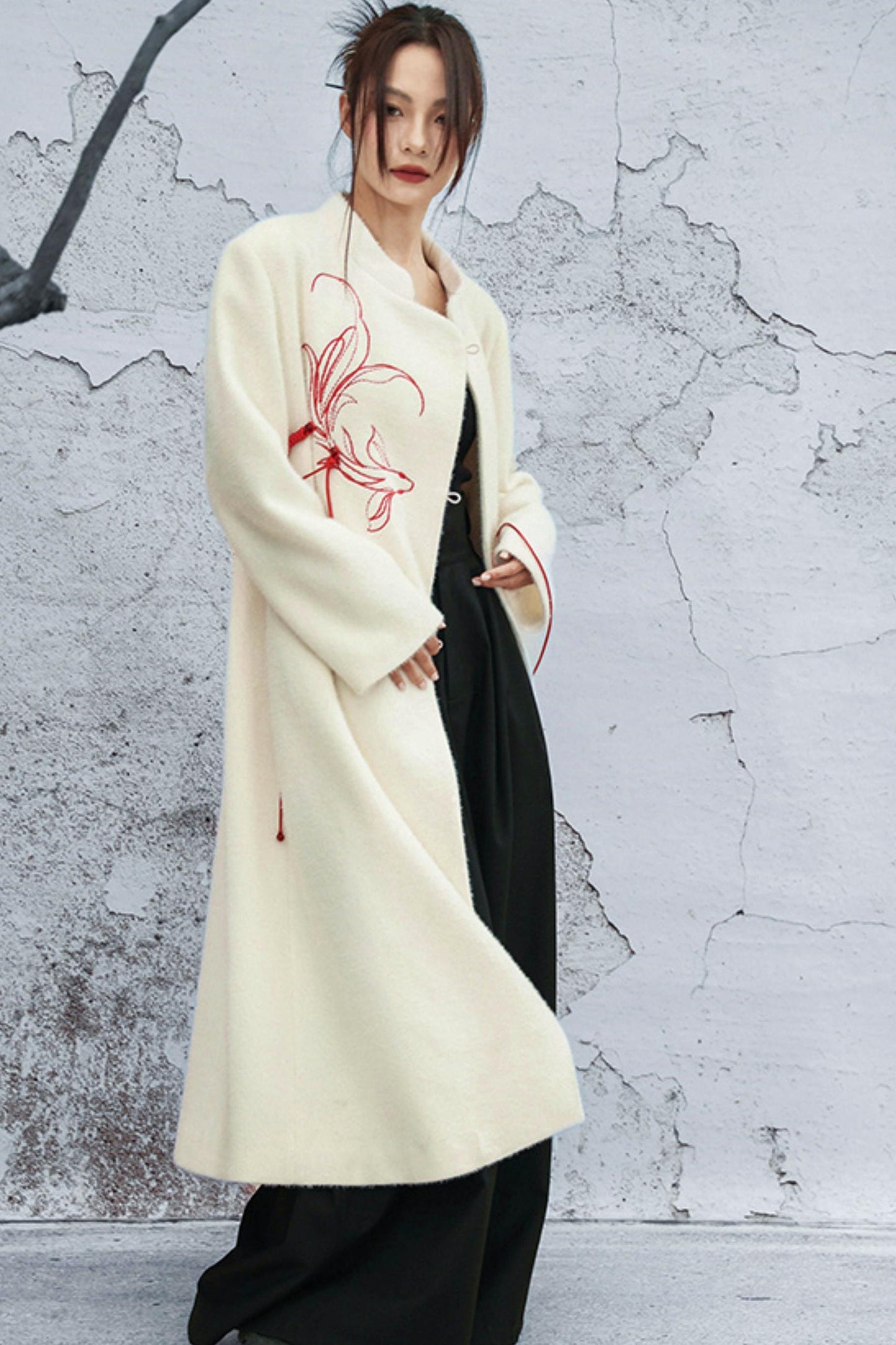 フォーミンクエンブロイダードコート