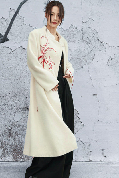 フォーミンクエンブロイダードコート