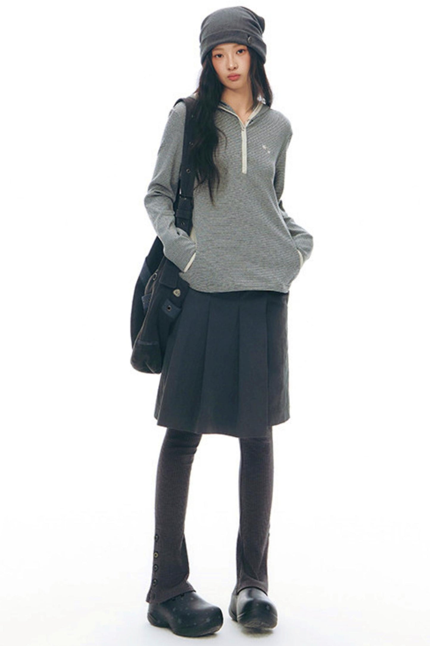 スリムスリットヘムレギンス