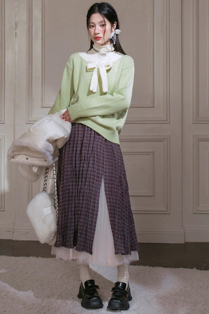 Warm Color Block Sweater