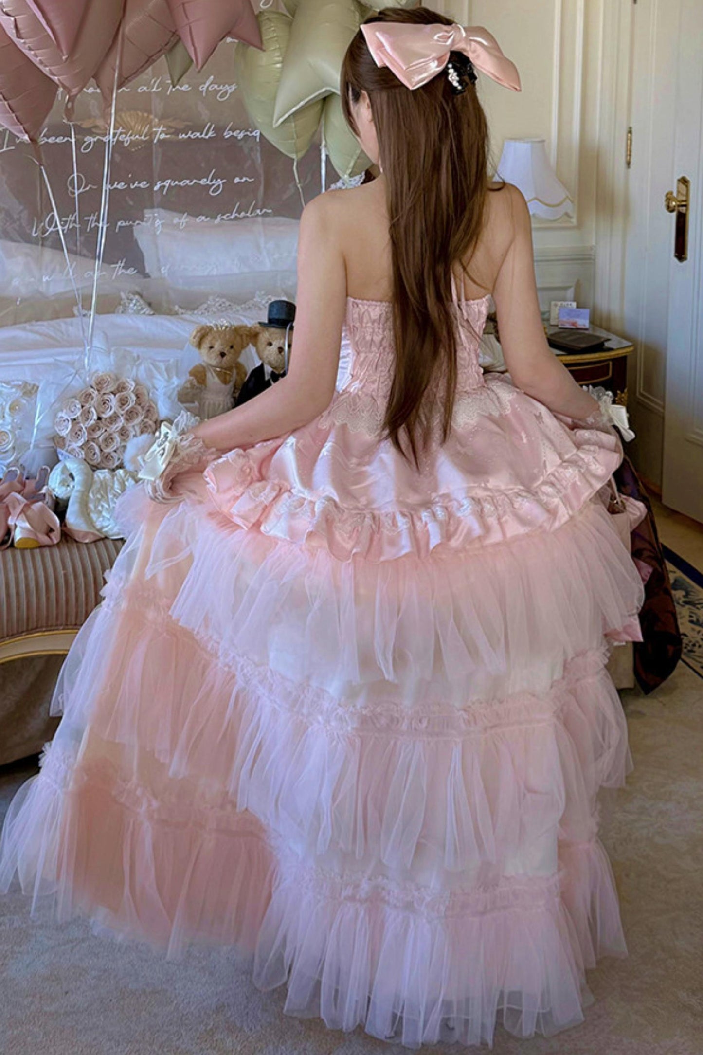 Romantic Pink Princess Dress (Pre-order)