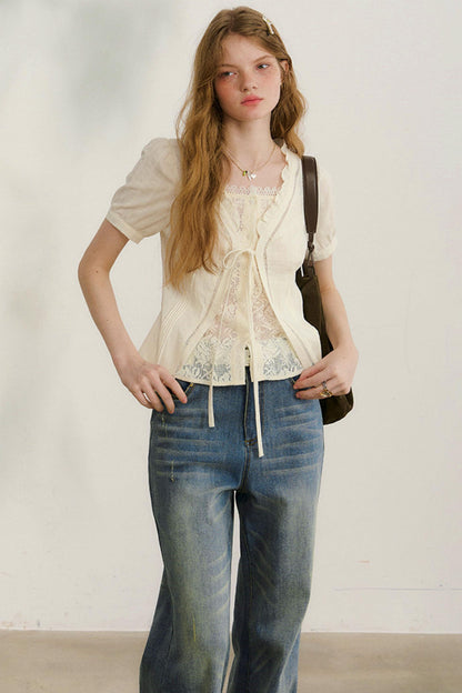 ルーズデニムパンツ