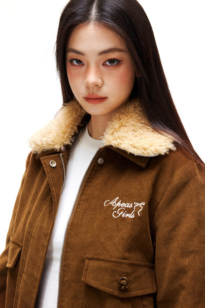 Retro Corduroy Jacket Set