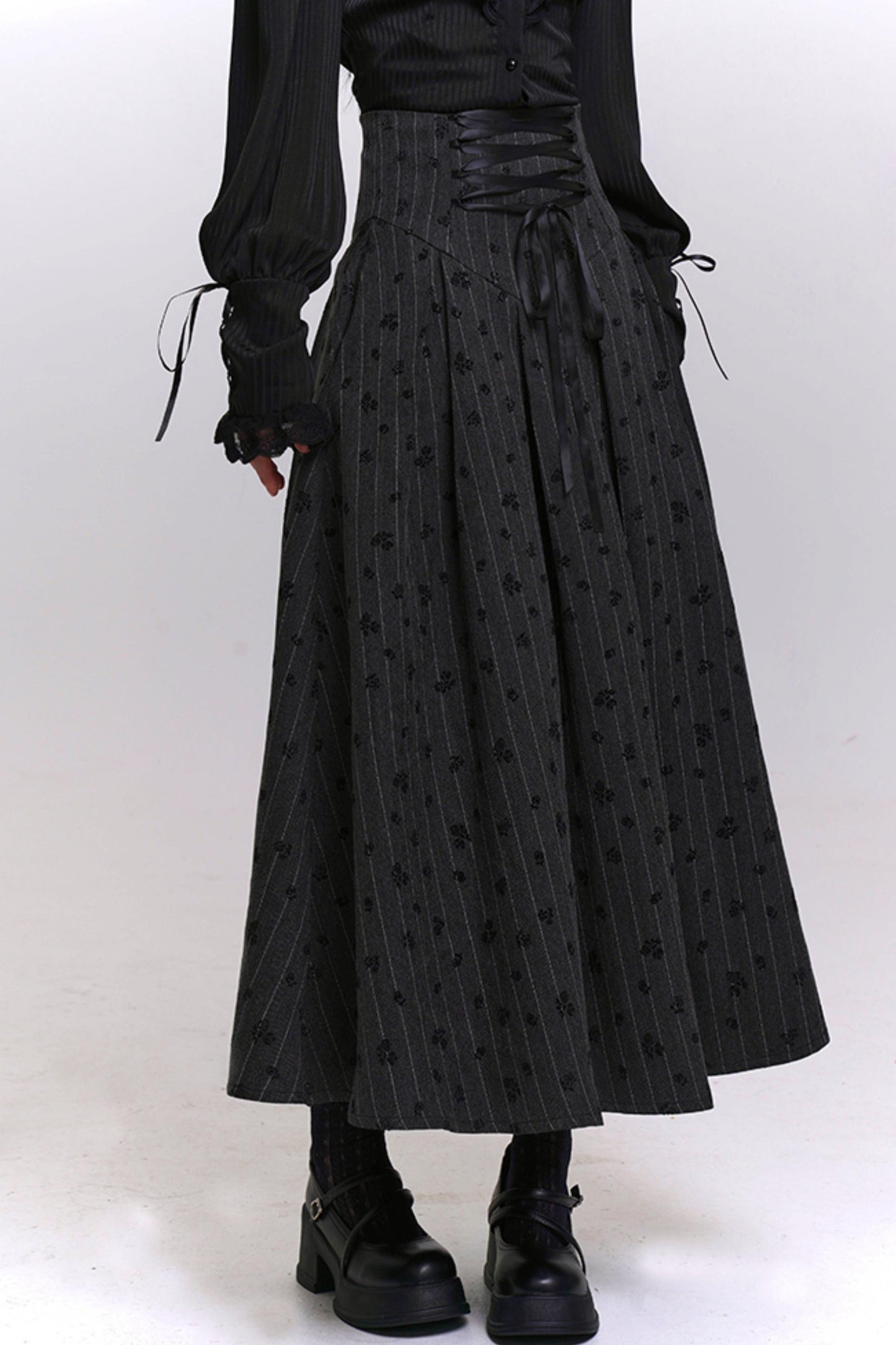 クラシックストライプパターンエーラインスカート