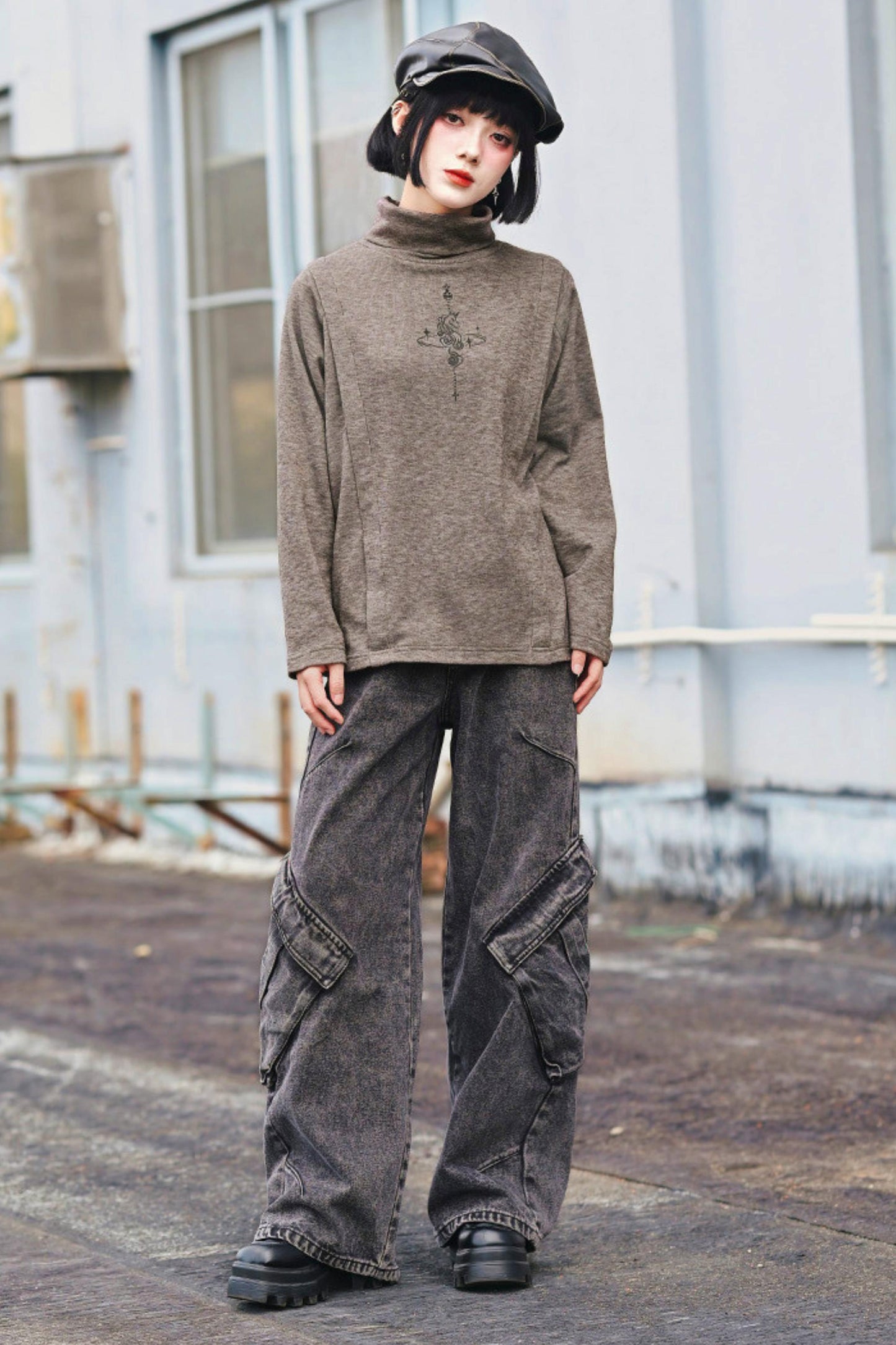 アンブライドチェスハイネックトップス