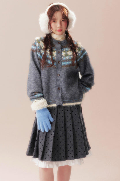 Island Bubble Fair Isle Cardigan