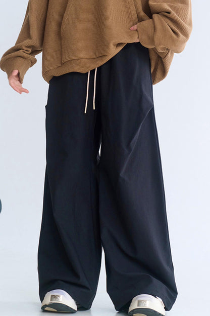 Minimalist Wide Leg Casual Pants