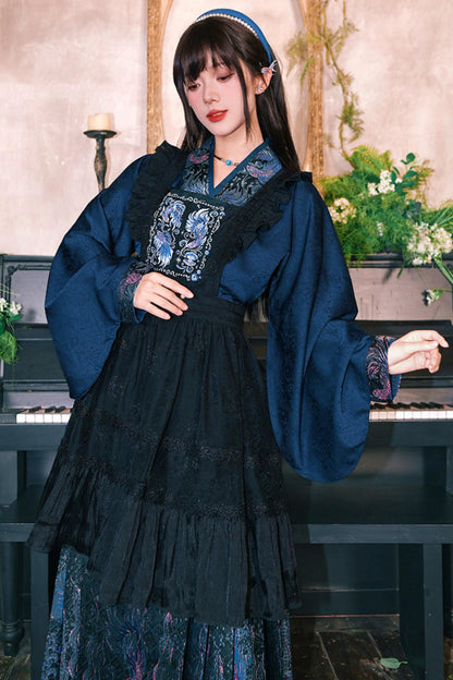 Embroidered Lace Overskirt
