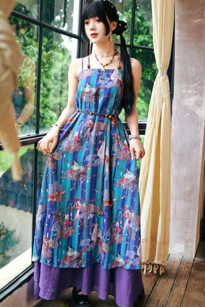 Sea of Clouds Fantasy Cami Dress + Cardigan