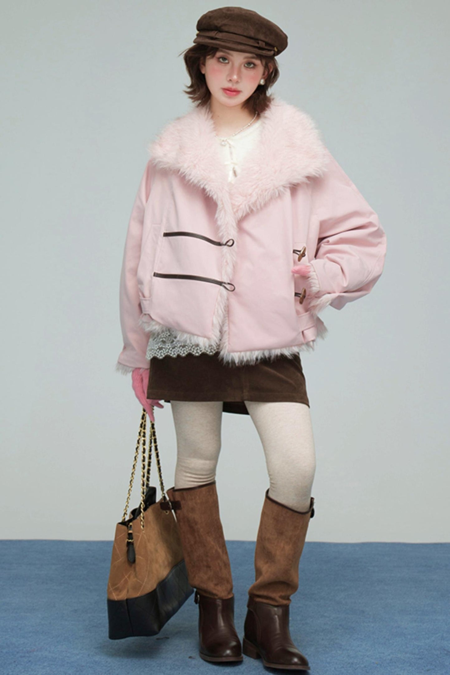 フラッフィートリムジャケット