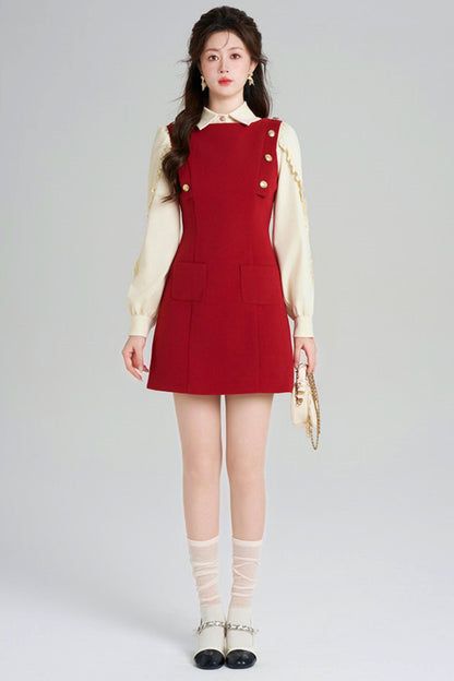 French Retro A-Line Dress + Top