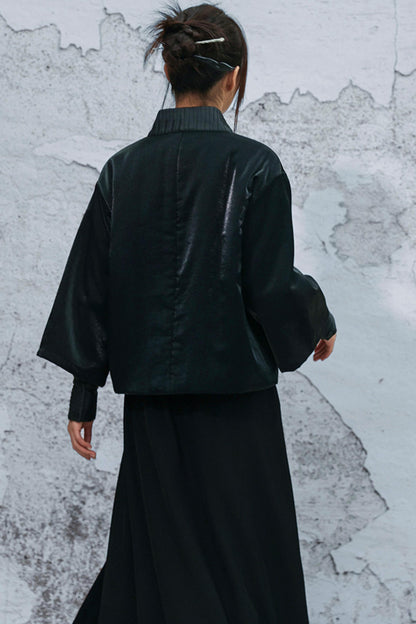 ブライトシルクプリーツジャケット