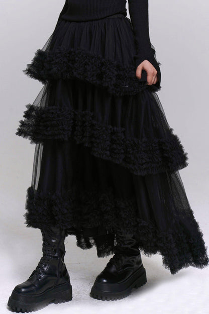 Lace Fluffy Cake Skirt