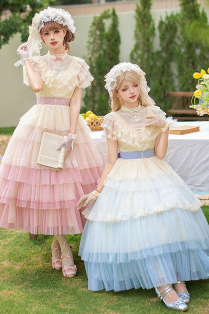 Sweet Gradient Princess Dress + Accessories